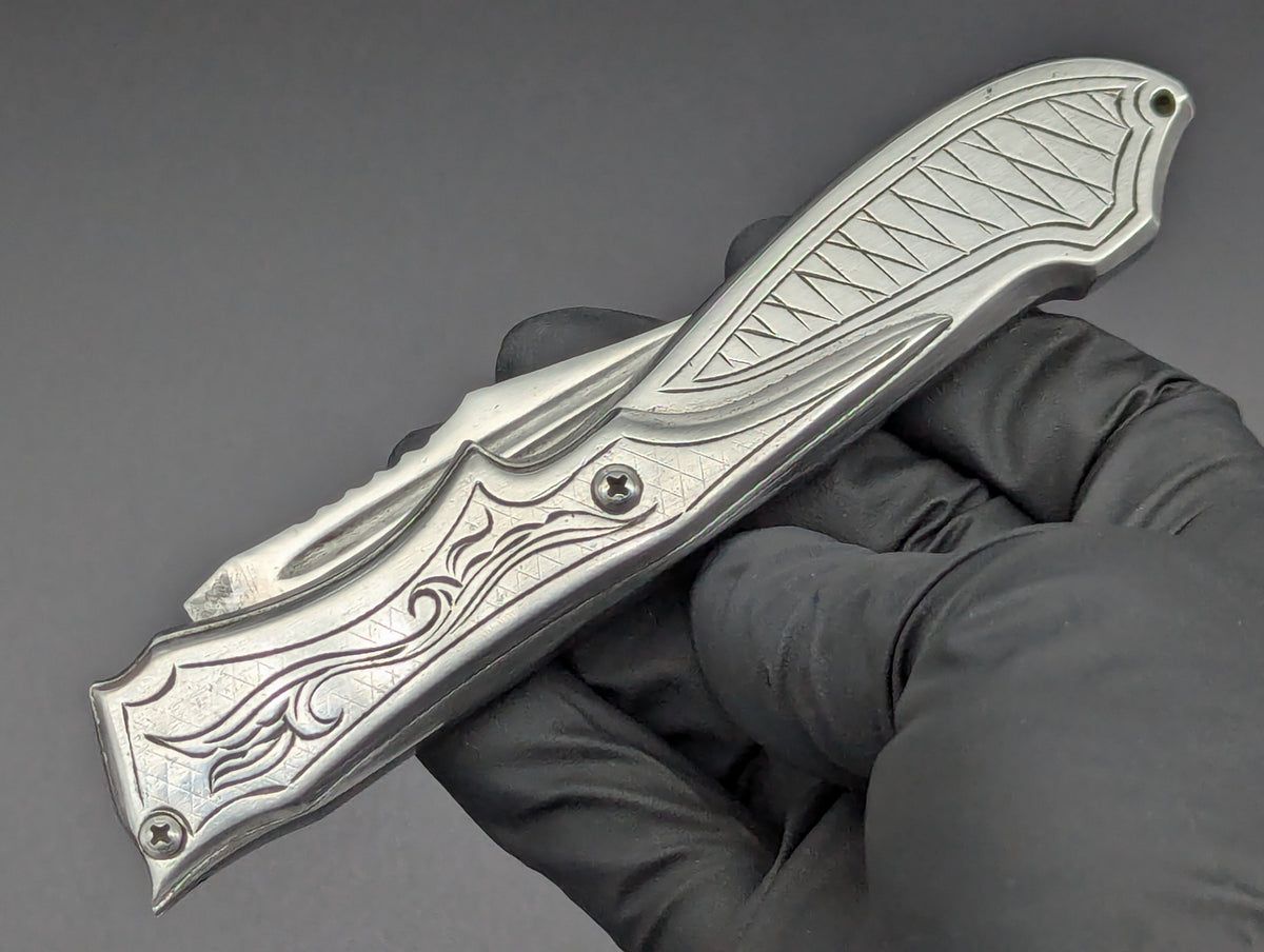 80's Soviet Era RPK SOLID STEEL Switchblade Knife