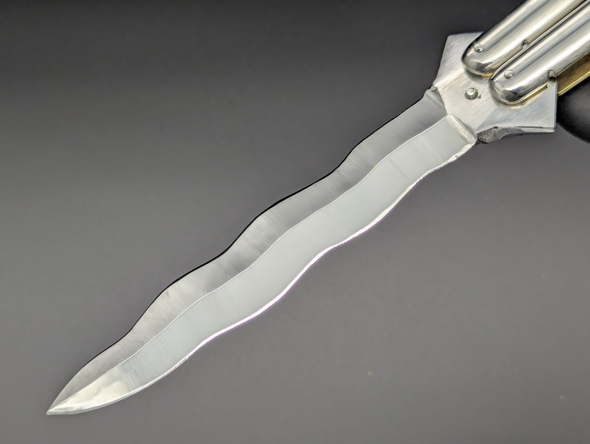 29cm 268g KRIS BLADE FIESTA FHM BALISONG RED/ YELLOW
