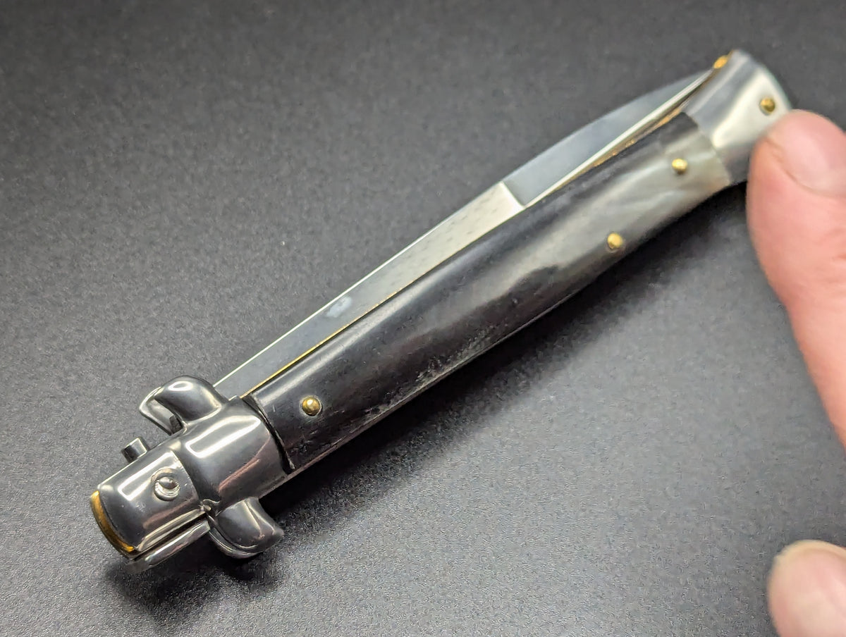 11" FRANK BELTRAME BRAZILIAN HORN ITALIAN STILETTO BAYONET