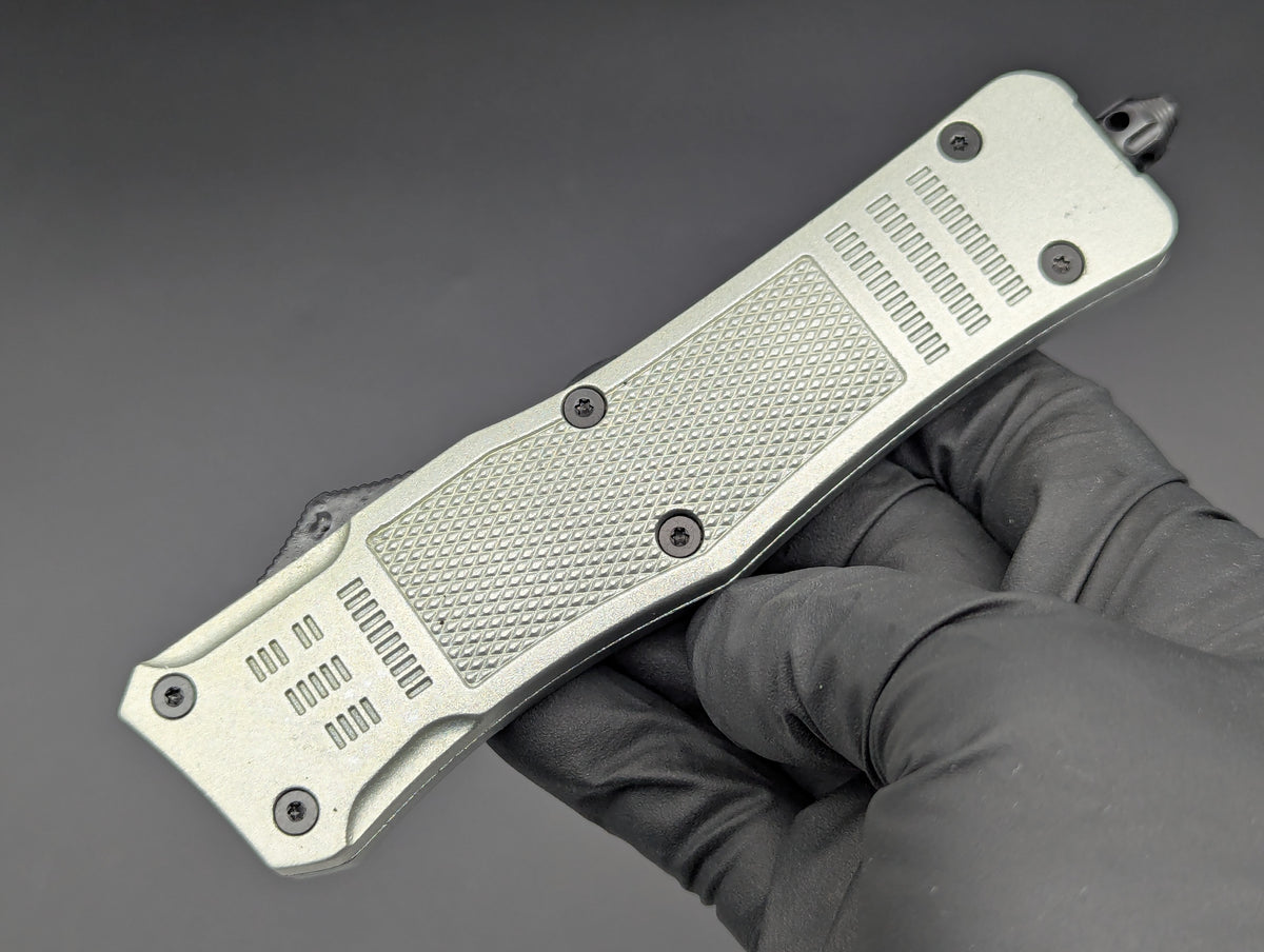 SILVER SHADOW D/A OTF KNIFE RAMBO CLIP