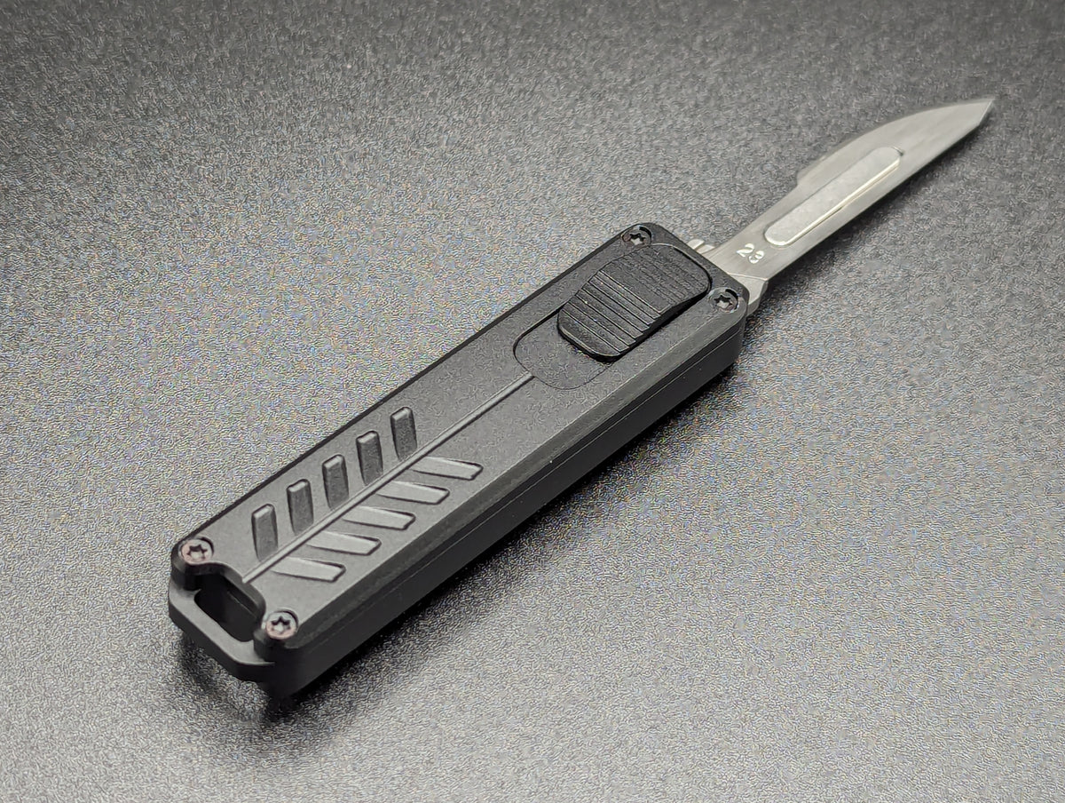 5.25" MINI D/A OTF SCALPEL KNIFE BLACK