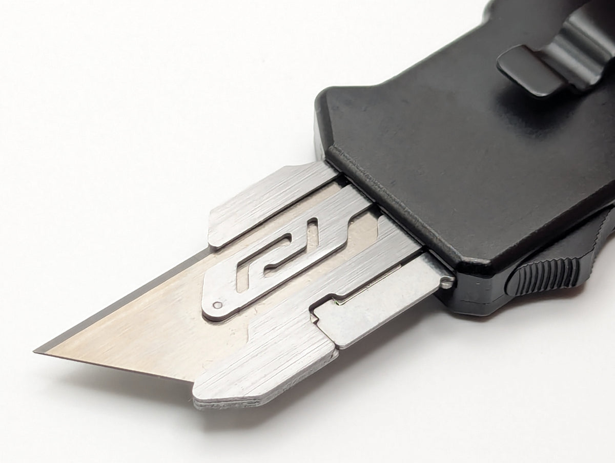 Black D/A Box Cutter OTF Knife