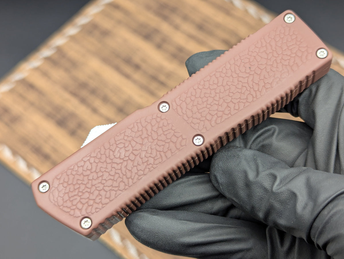 BROWN LIGHTNING 2.0 D/A OTF  KNIFE DROP POINT PLAIN