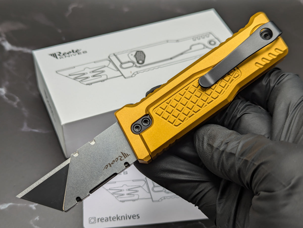 REATE EXO-U GRAVITY KNIFE BOX CUTTER GD/DD