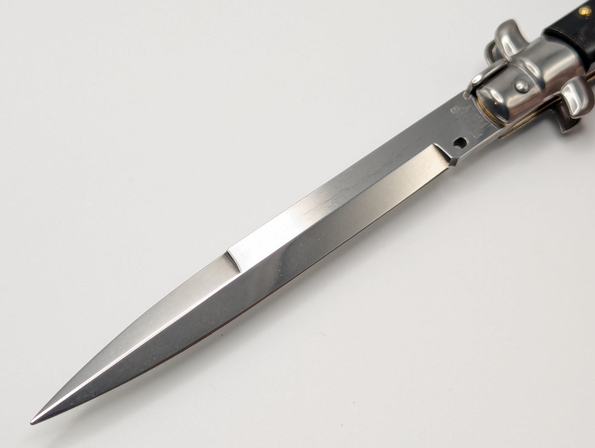 11" FRANK BELTRAME BUFFALO HORN ITALIAN STILETTO BAYO #2