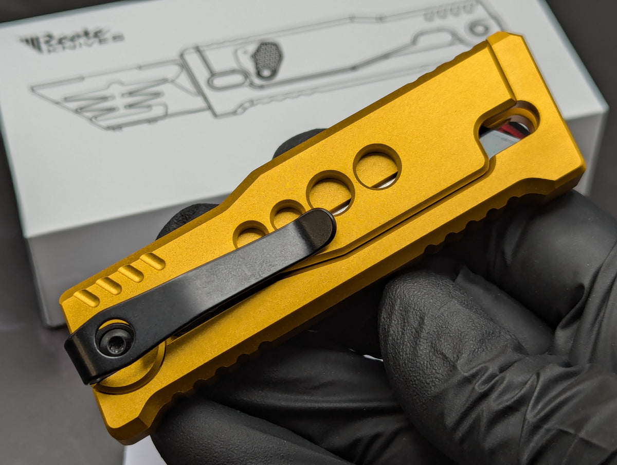REATE EXO-U GRAVITY KNIFE BOX CUTTER GD/SN