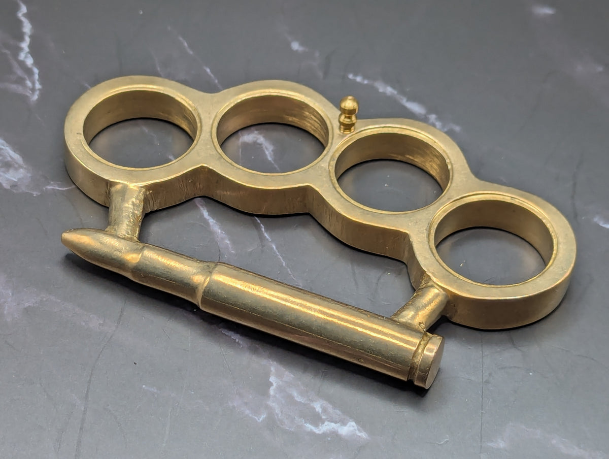 BRASS BULLET SOLID CASTED BRASS KNUCKLE DUSTER