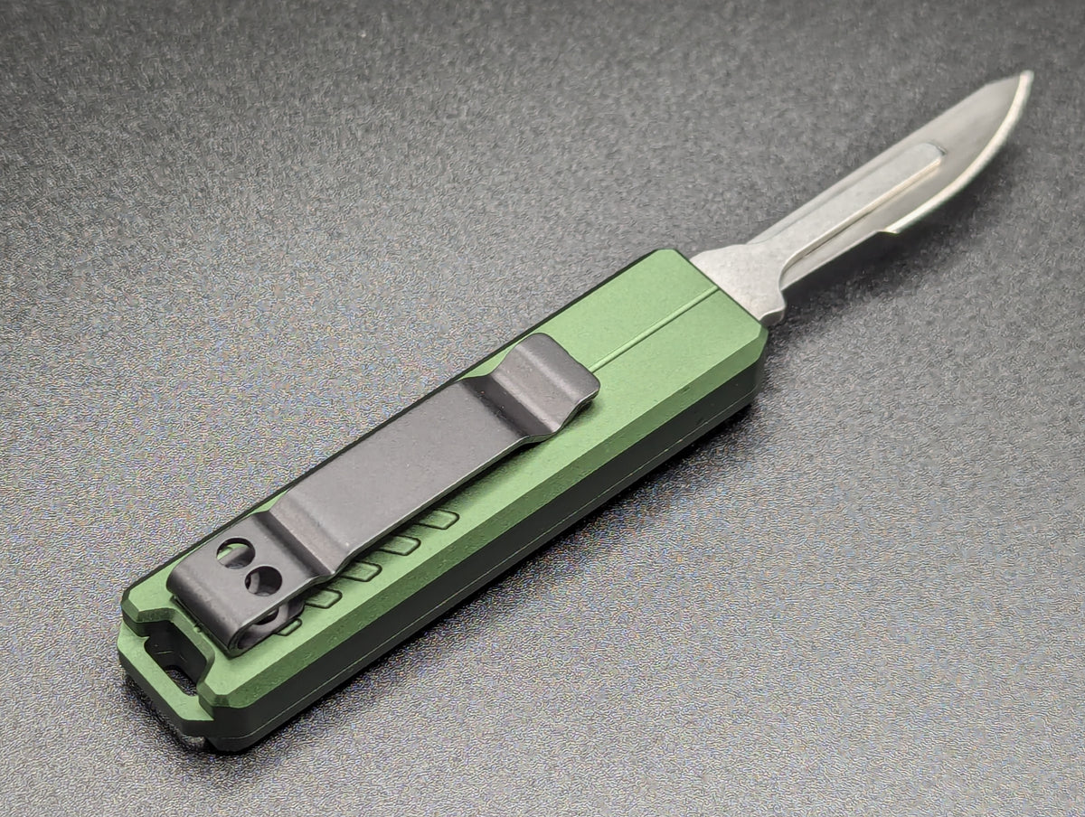 5.25" MINI D/A OTF SCALPEL KNIFE GREEN