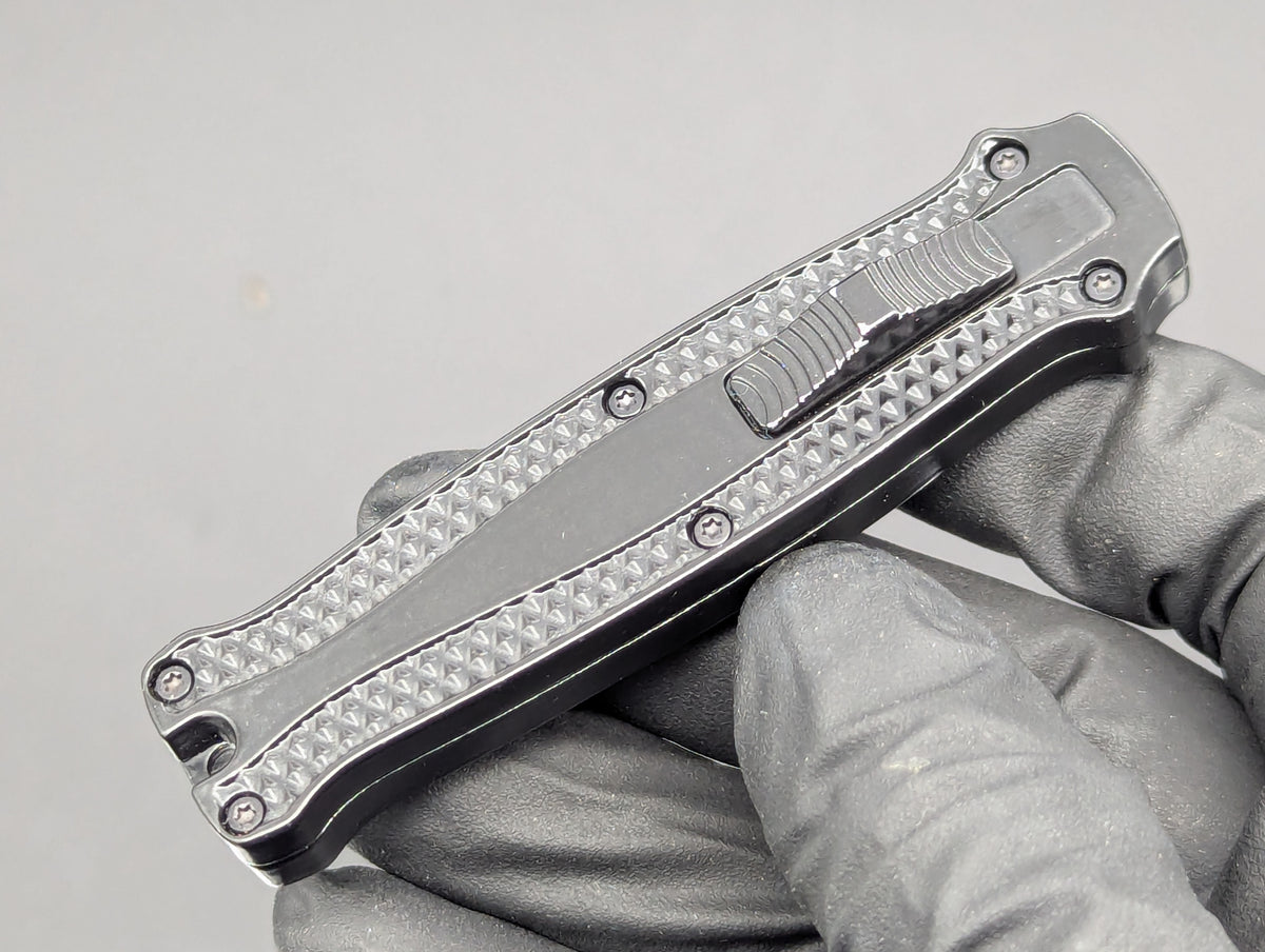 BLACK PIRANHA MINI D/A OTF KNIFE DAGGER BLADE