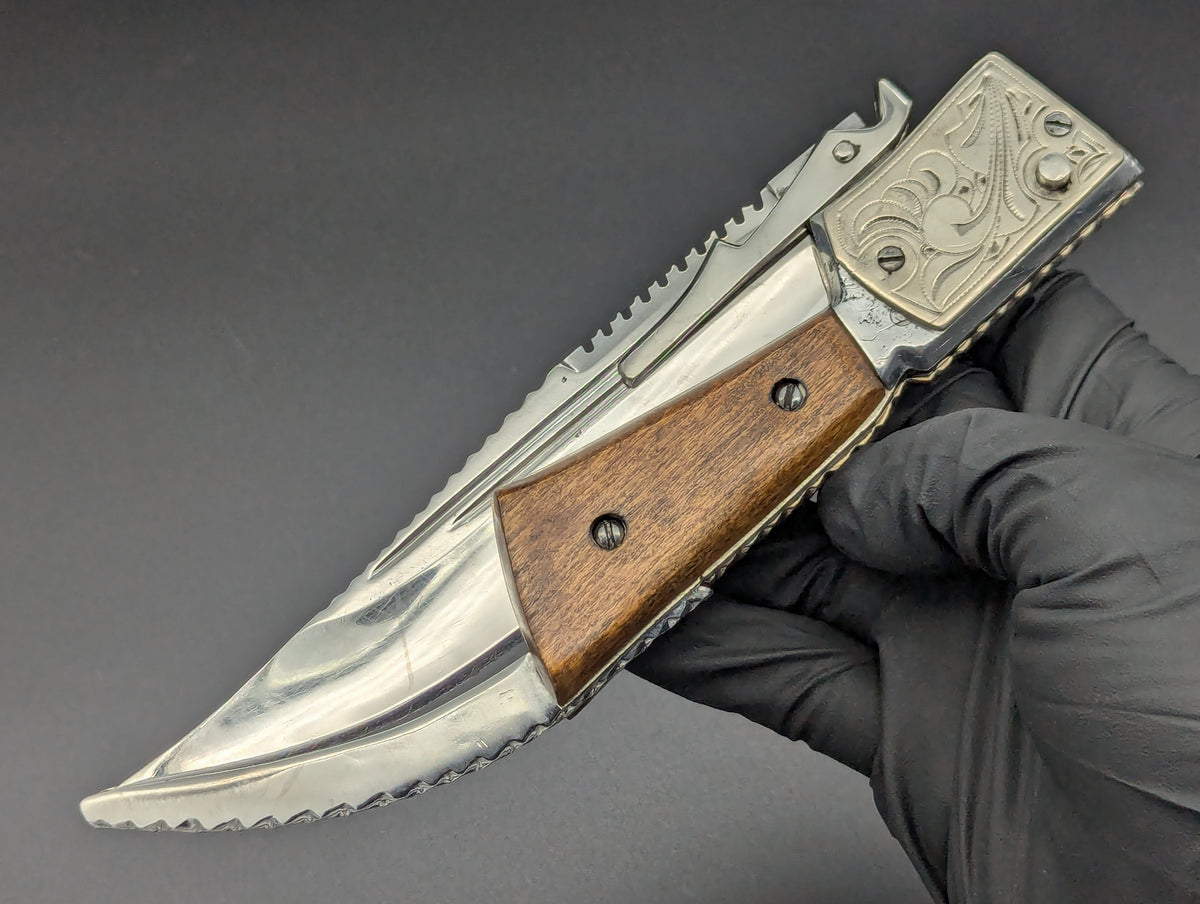 XXL RPK EXTENDER WOODEN RUSSIAN SWINGUARD SWITCHBLADE KNIFE
