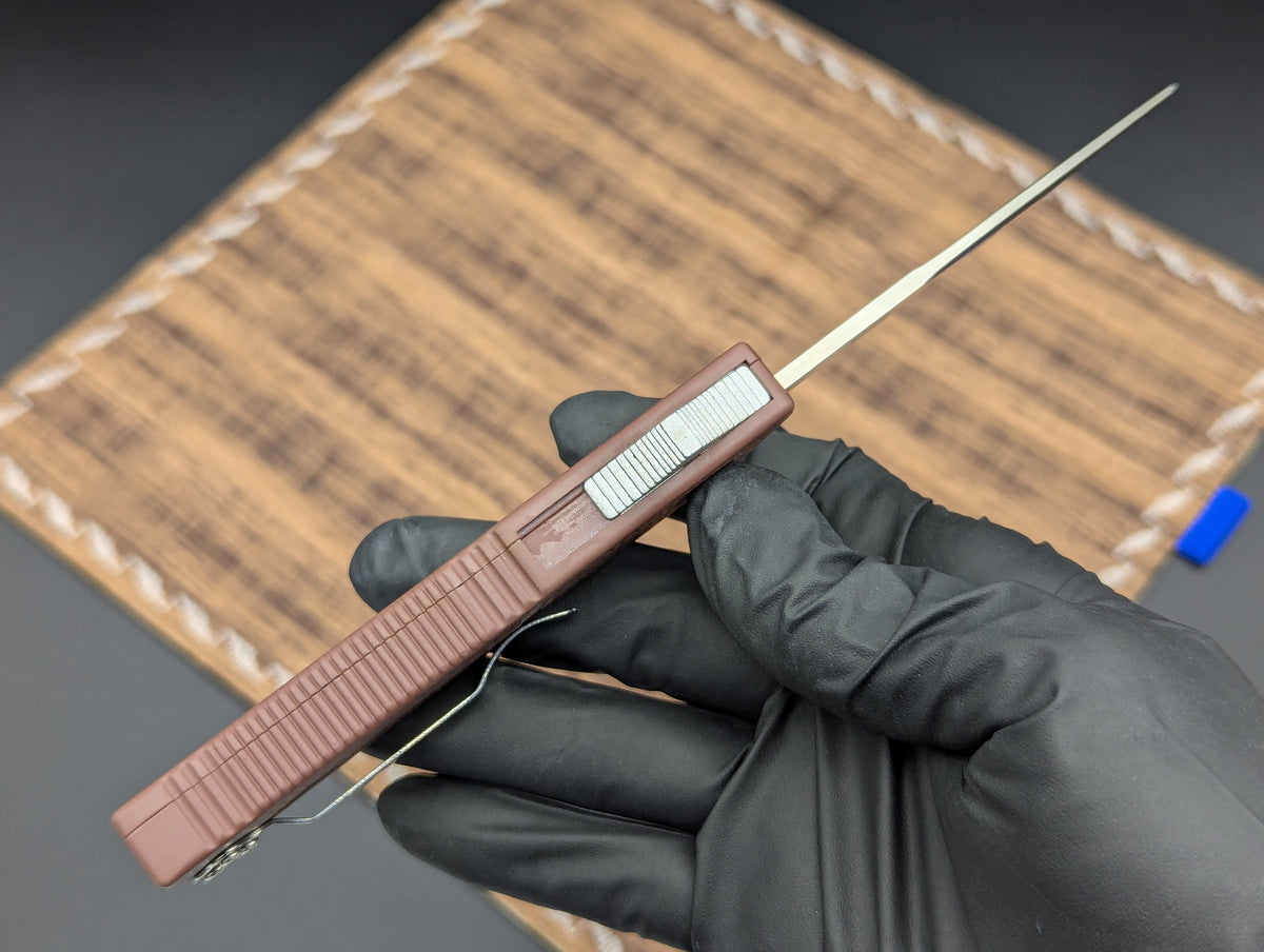 BROWN LIGHTNING 2.0 D/A OTF  KNIFE DROP POINT PLAIN