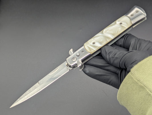 FAUX PEARL MILANO DIABLO STILETTO