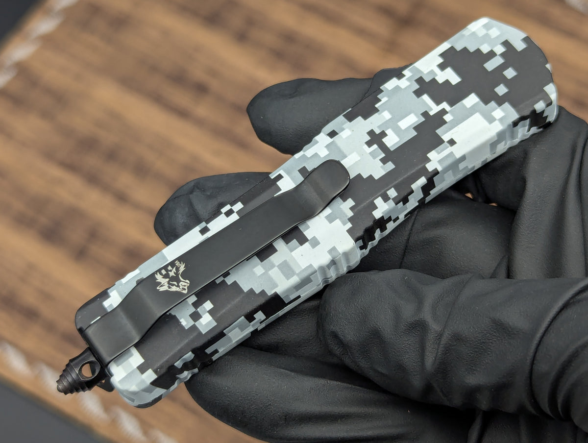 7" Mini Digital Urban Camo D/A OTF Knife