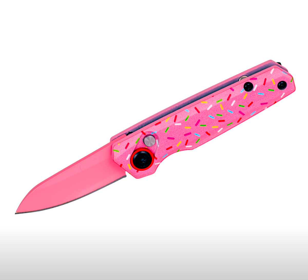 PINK SPRINKLE DONUT CALI LEGAL SWITCHBLADE KNIFE