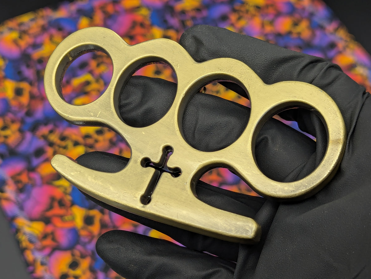 Antique Bronze Classic Lincolns Brass Knuckles