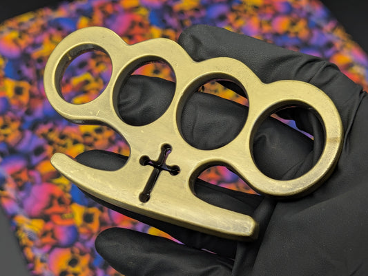 Antique Bronze Classic Lincolns Brass Knuckles