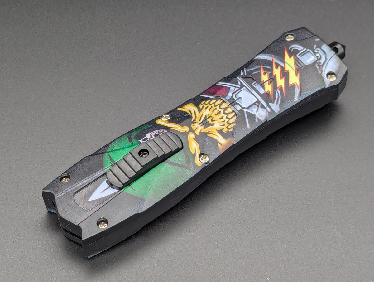 9" GREEN BERET DEATH VIPER D/A OTF KNIFE