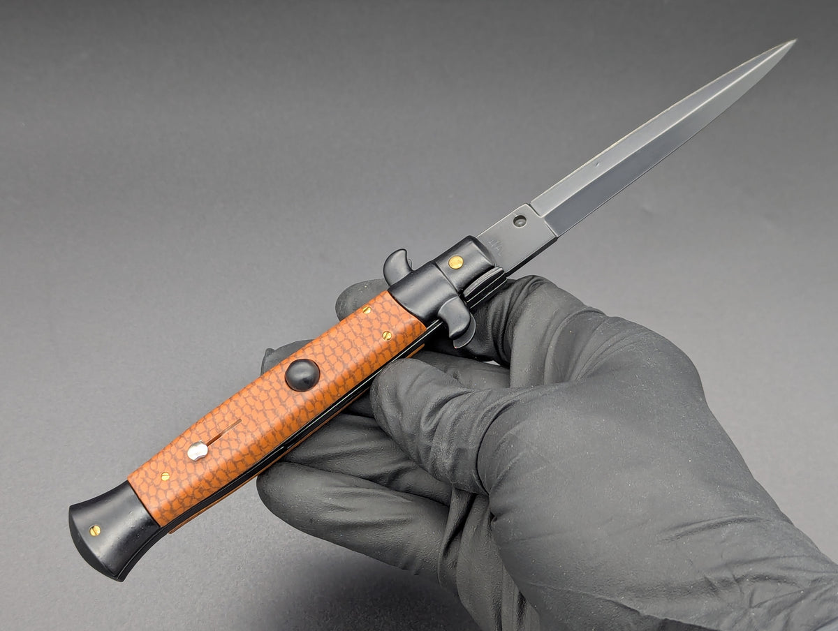 NOS 9" Frank Beltrame Rare Scale Tactical Italian Stiletto Knife Dagger
