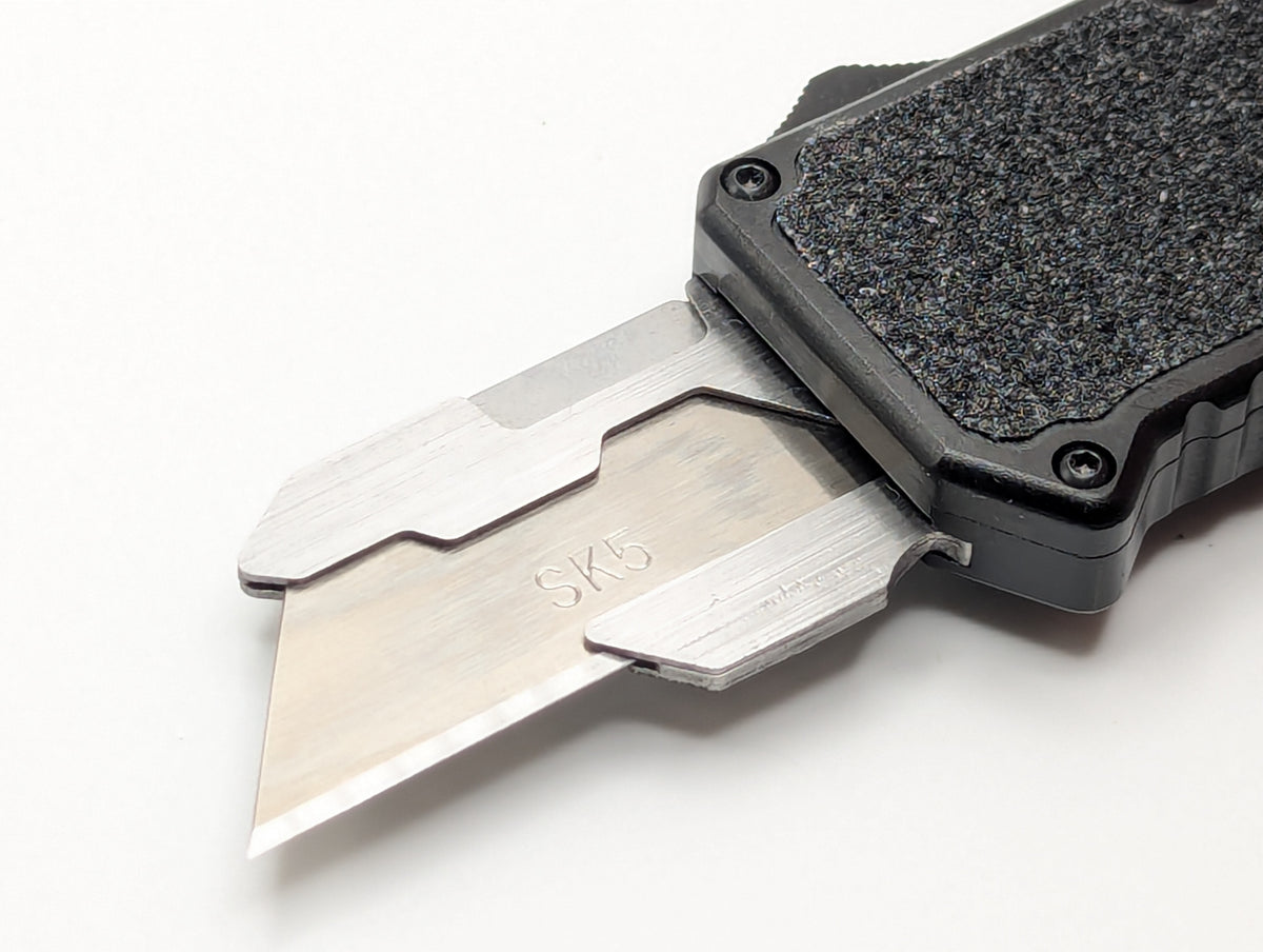Black D/A Box Cutter OTF Knife