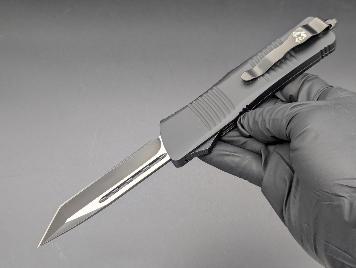 9.5" XL BLACK TACTICAL TANTO OTF AUTOMATIC KNIFE