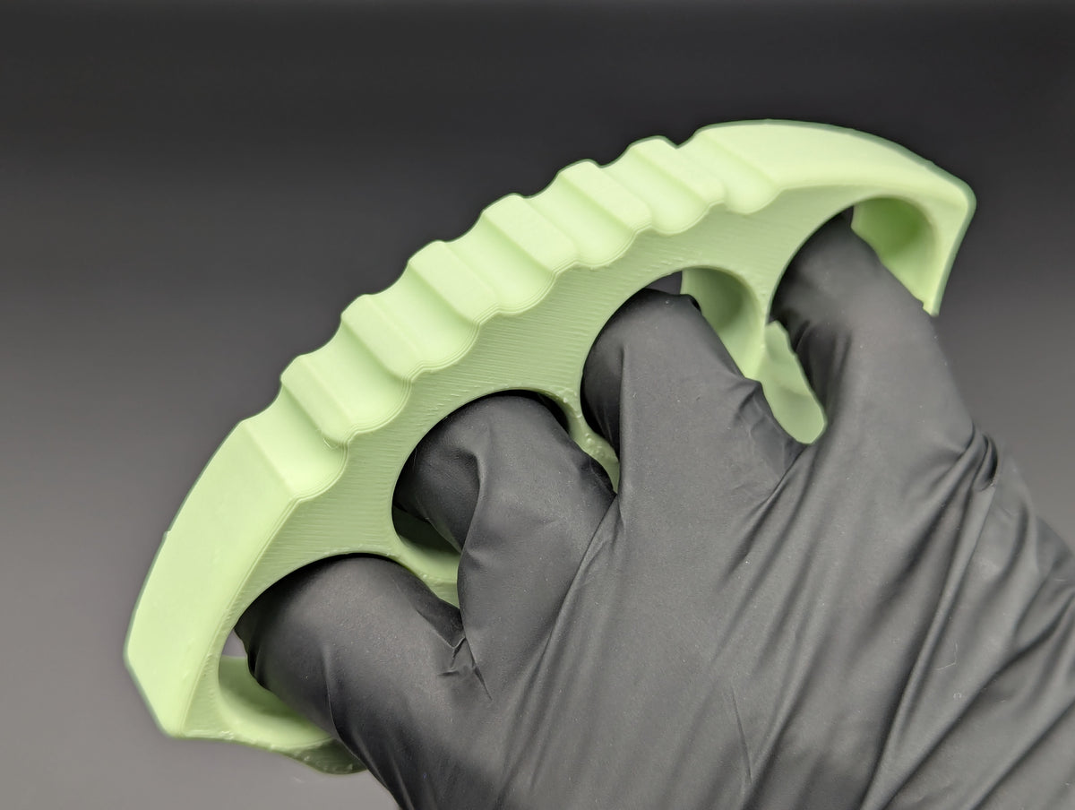 LIME NPE 3/4" A.R.S. FAT BOY 3D PRINTED KNUCKLE DUSTER