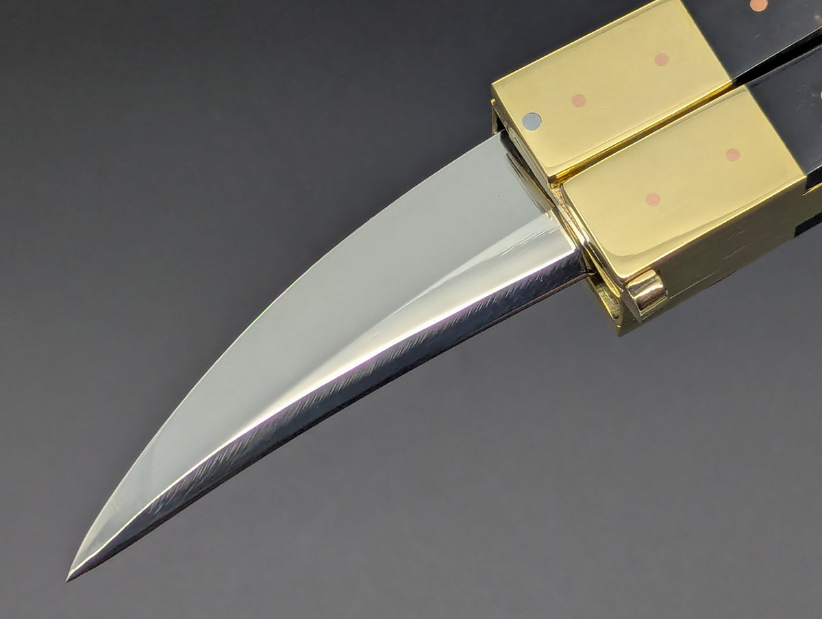 14.25" DOUBLE HORN BUSESE XL BLADE FHM BALISONG KNIFE