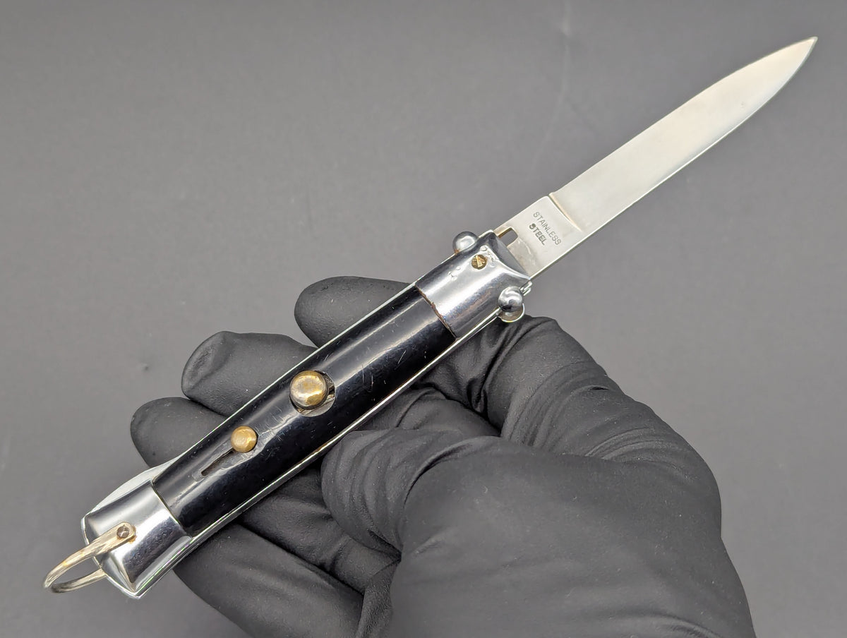 6.5" VINTAGE MICKEY EARS MINI JAPANESE SWITCHBLADE KNIFE