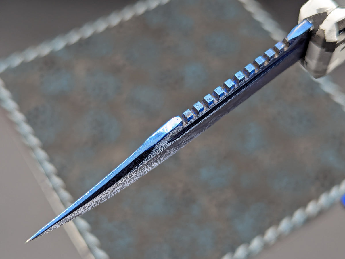 Urban Digi Camo Blue Hellhound D/A OTF Knife
