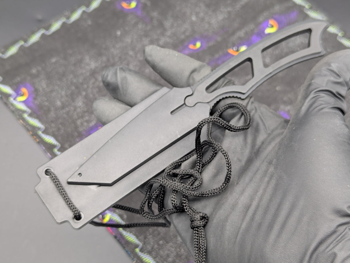 6.75" Tactical Outdoorsman Neck Knife w/ Whistle