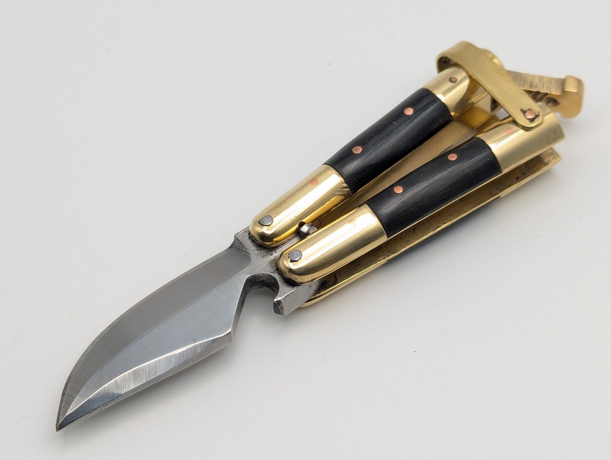 Minion II Dark Horn FHM Balisong Bottle Opener