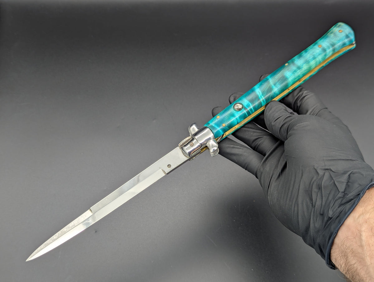 13" GIROUX FISHTAIL RESCALE PICKLOCK ITALIAN STILETTO