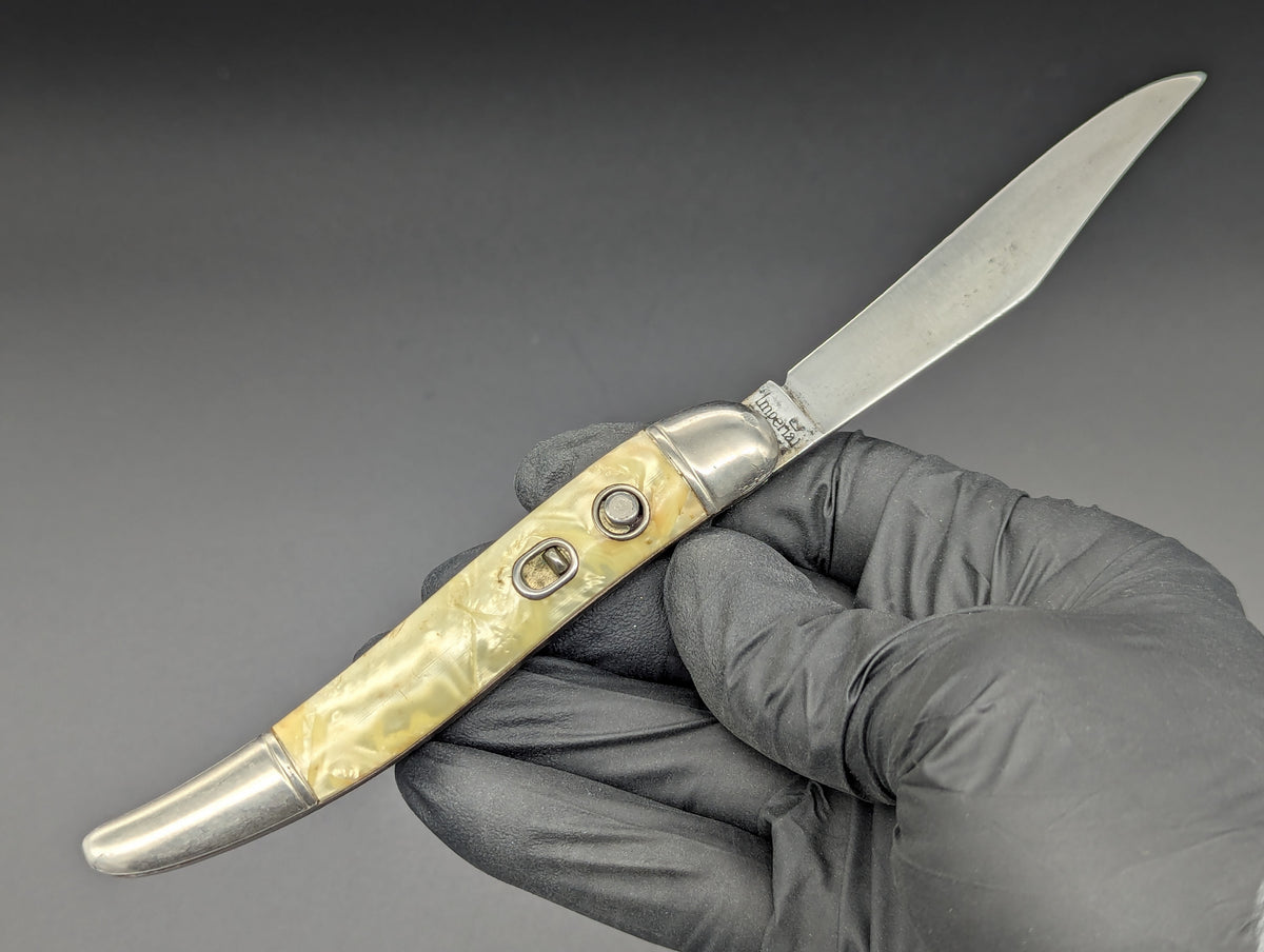 Antique Imperial USA Brand Cracked Ice Toothpick Automatic Knife