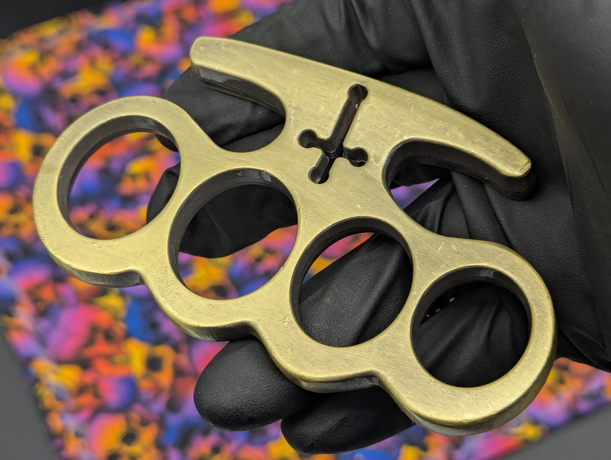 Antique Bronze Classic Lincolns Brass Knuckles