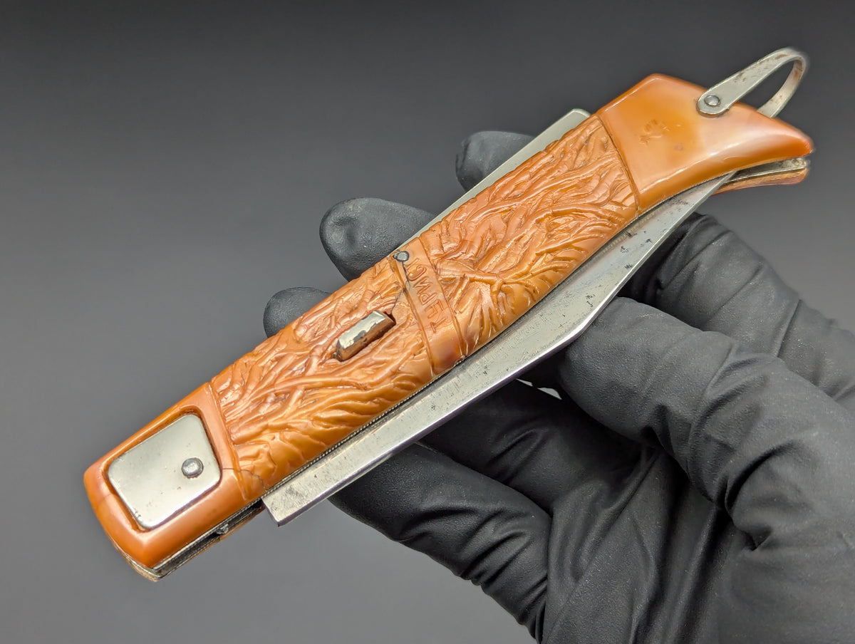VINTAGE RUSSIAN VORZMA CITY AUTOMATIC HUNTING KNIFE