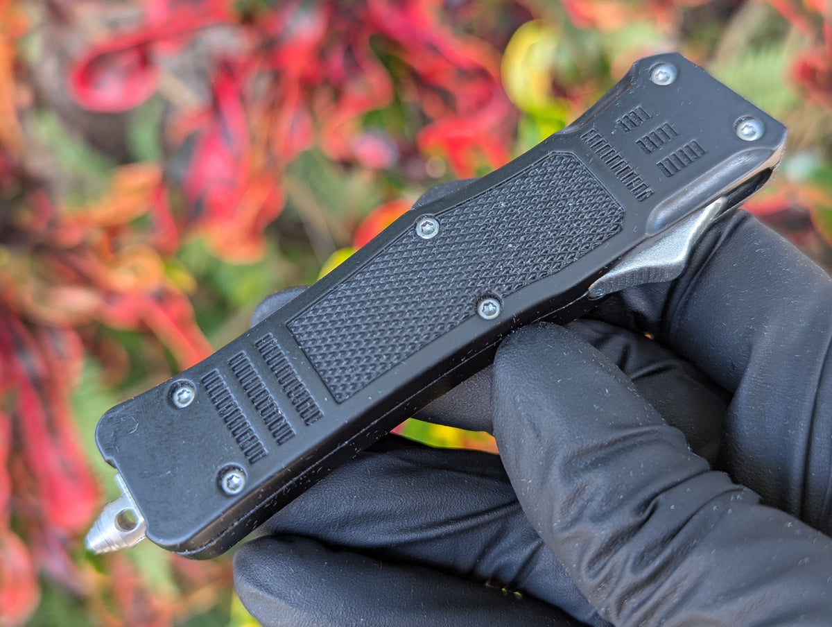 7" Mini Double Edge CQB OTF Automatic Knife Black