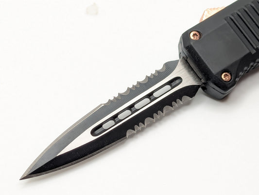7" Mini Rose Gold Accent D/A OTF Knife