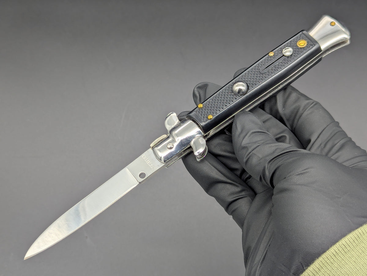 8.25" VINTAGE MOLETTA CHECKERED GERMAN STILETTO