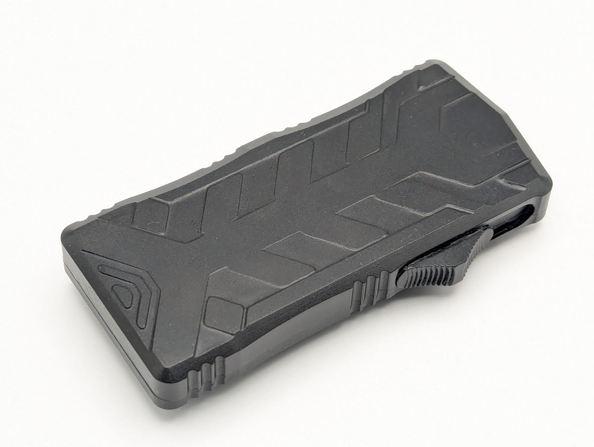 Black Molded Aluminum D/A Box Cutter OTF Knife