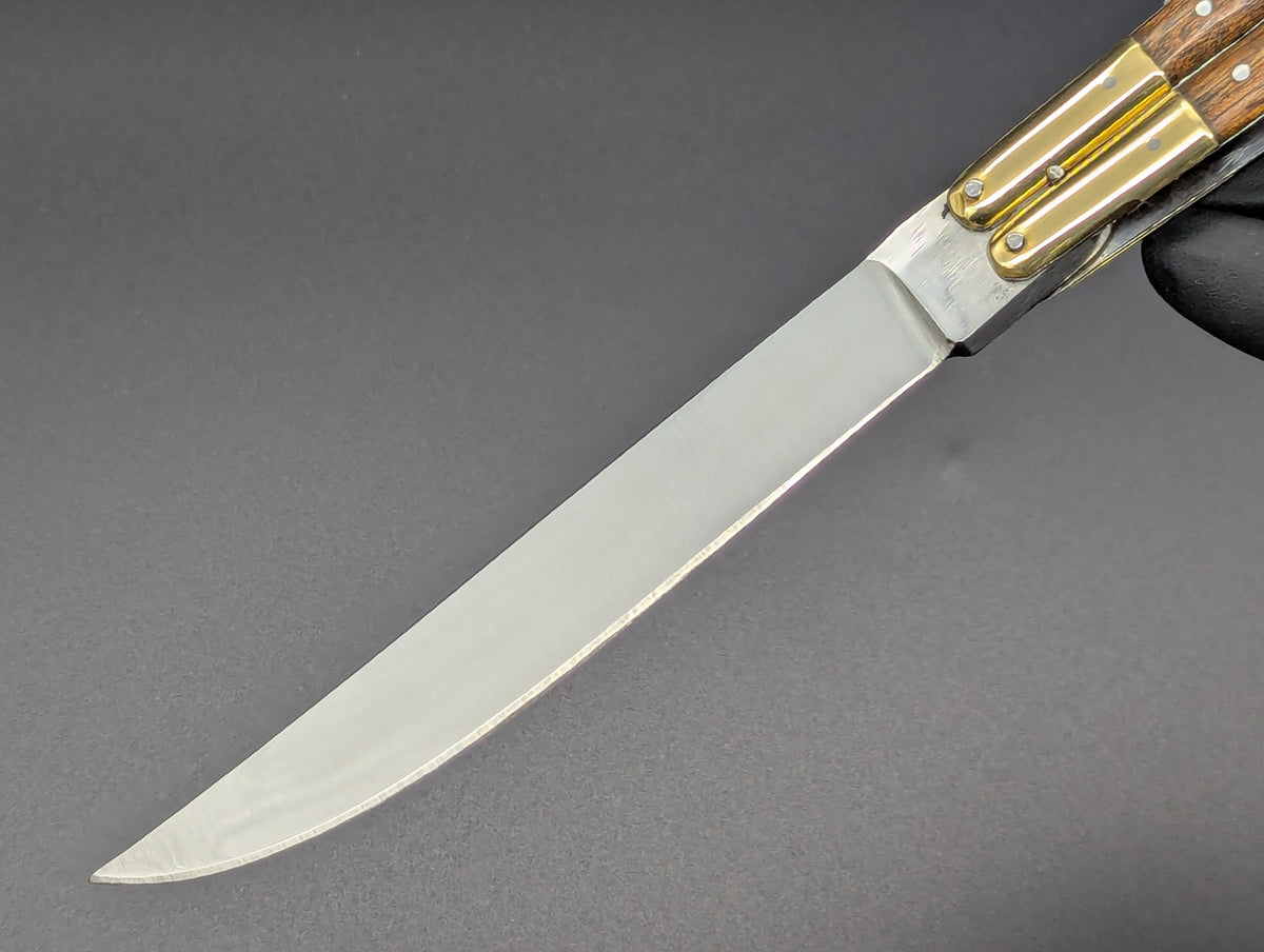11" FHM Philippines Handmade Slim Narra Wood & Brass Balisong Drop Point