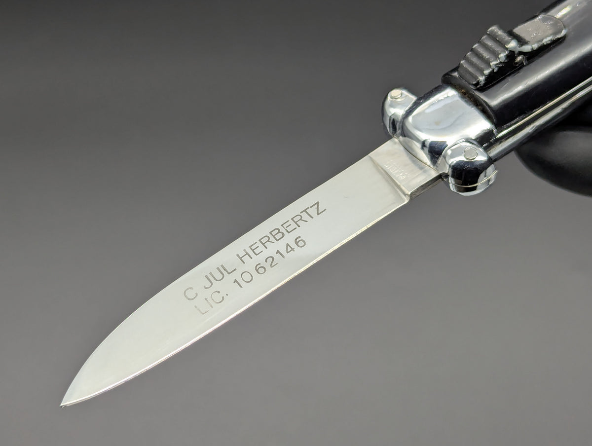 Vintage C.JUL. HERBERTZ Patented D/A Bunny Ear OTF Knife