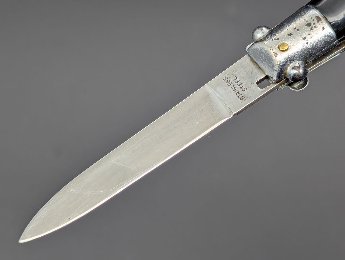 6.5" VINTAGE MICKEY EARS RIZZUTTO STYLE SWITCHBLADE KNIFE 1