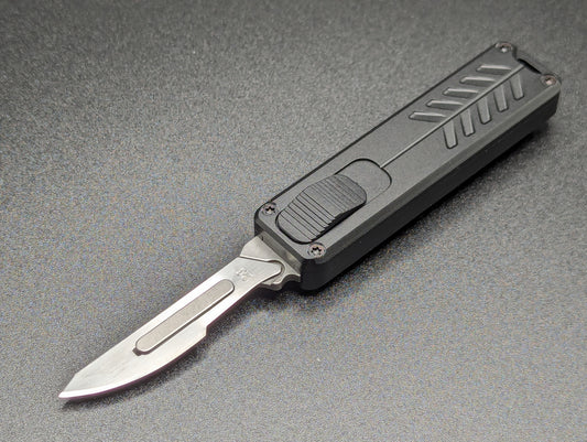 5.25" MINI D/A OTF SCALPEL KNIFE BLACK