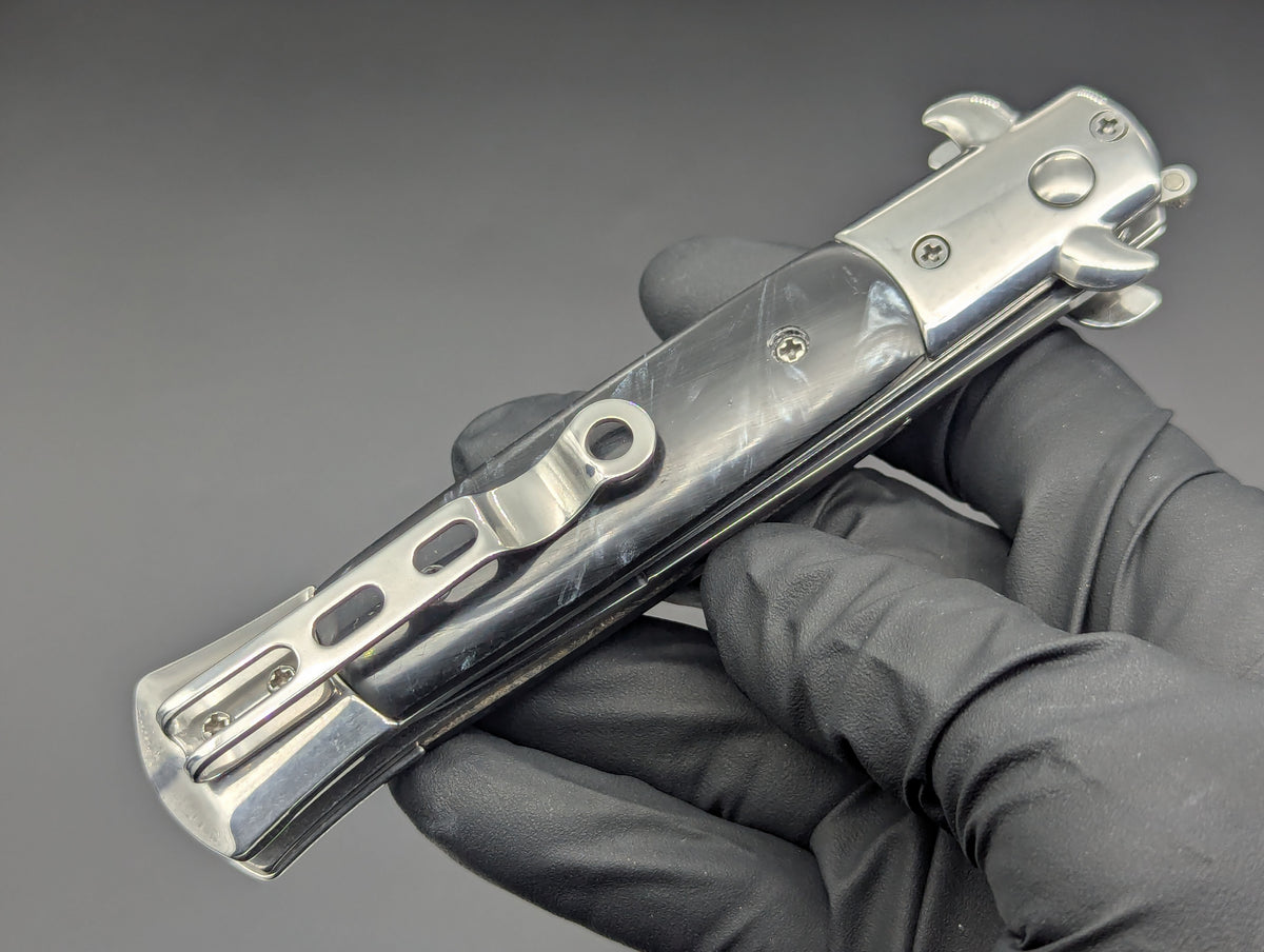 BLACK PEARL MILANO DIABLO STILETTO SWITCHBLADE