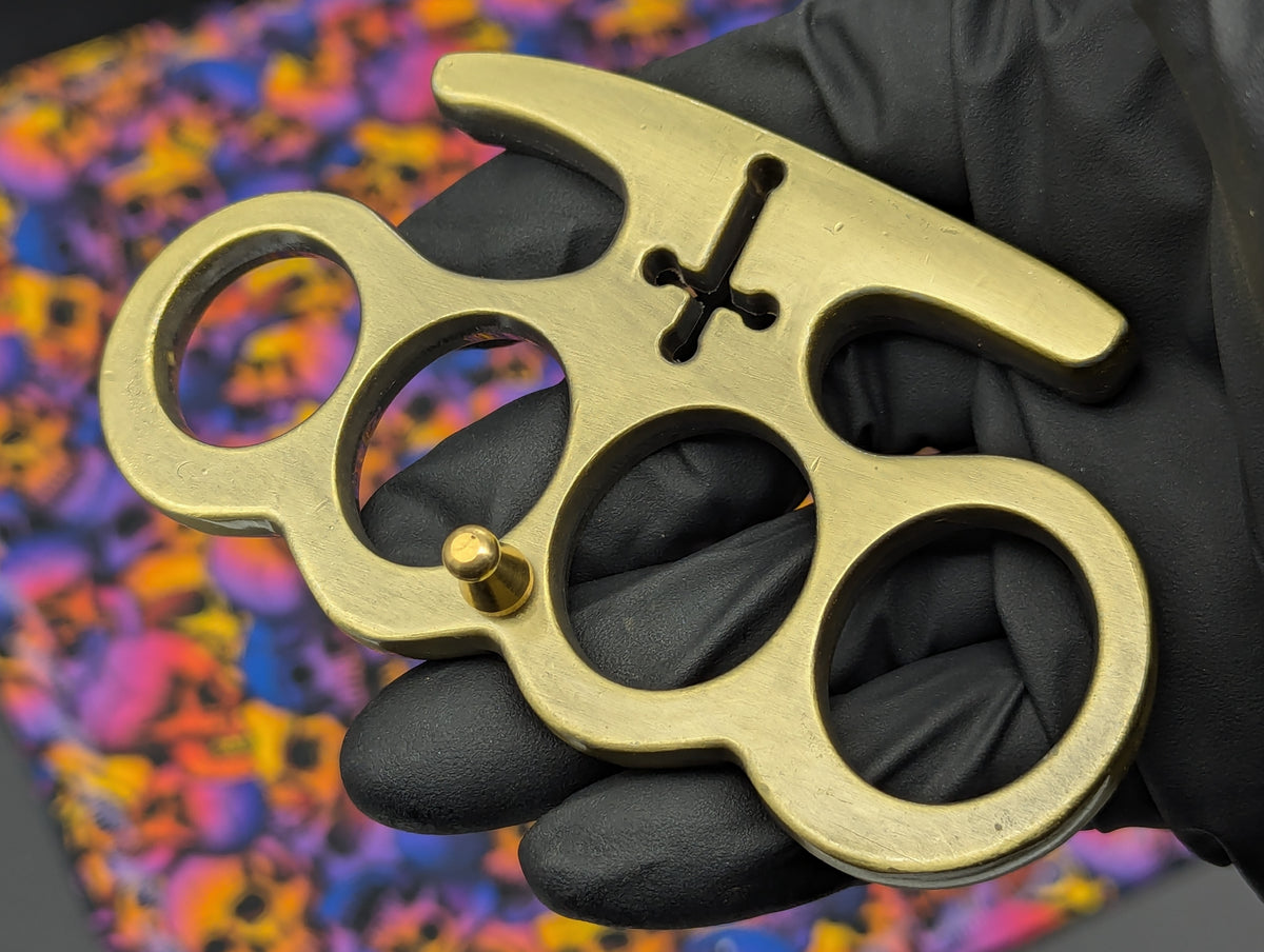 Antique Bronze Classic Lincolns Brass Knuckles