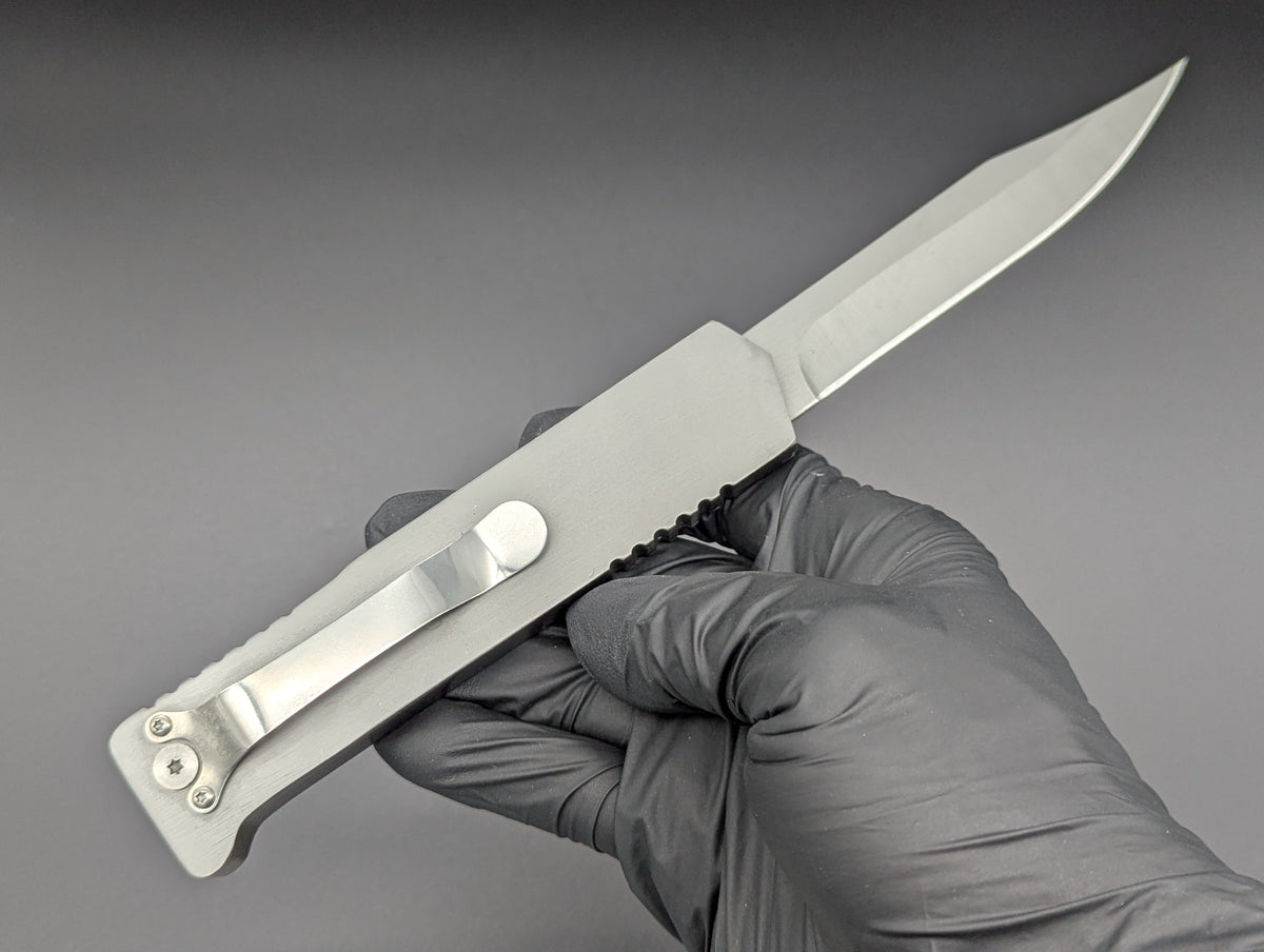 Large Clip Point Single Edge Gravity Knife
