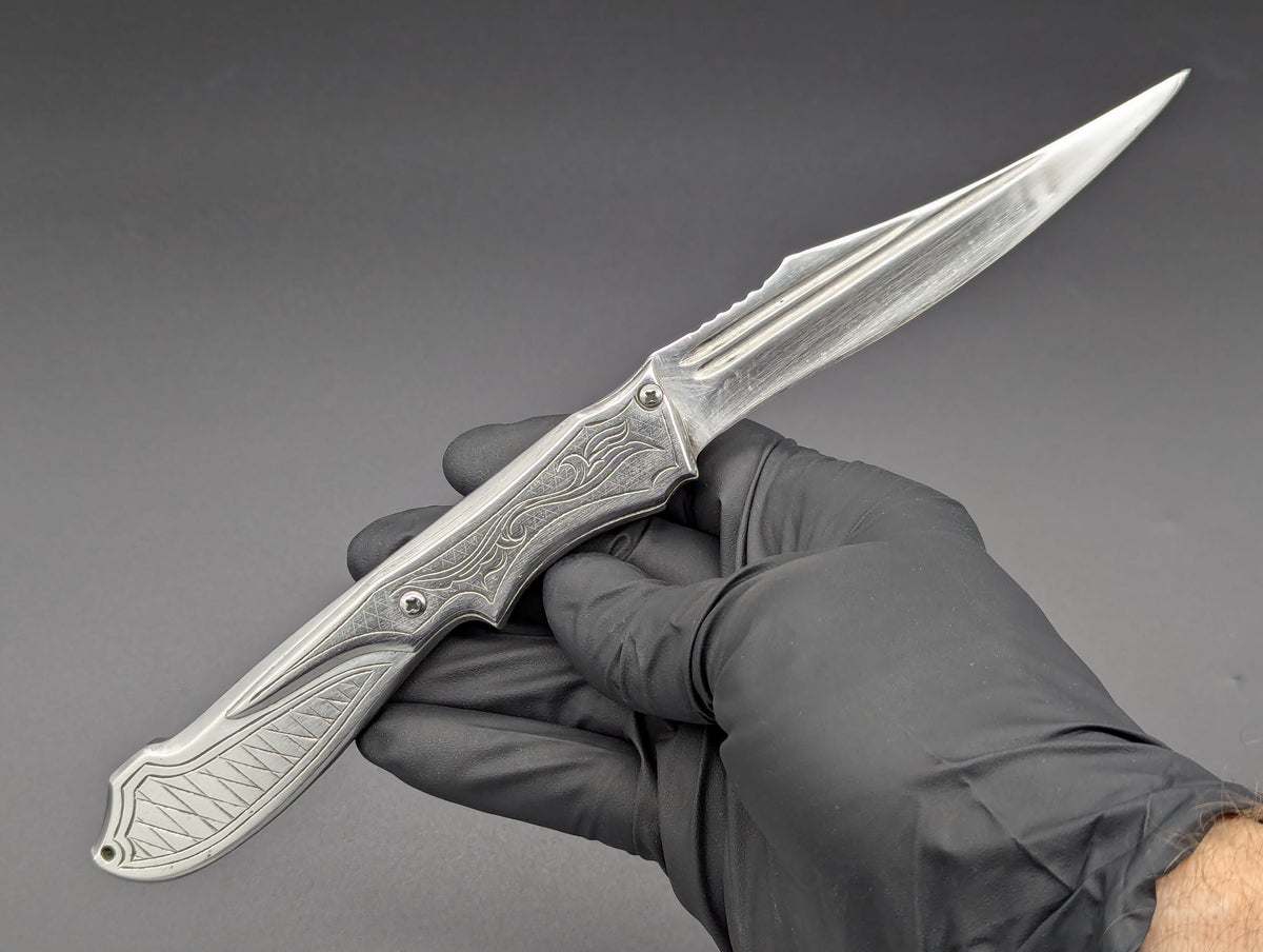 80's Soviet Era RPK SOLID STEEL Switchblade Knife