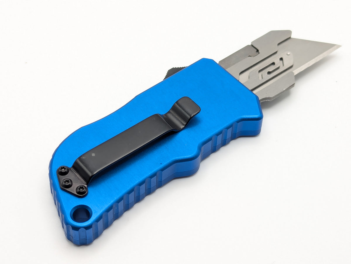 Blue D/A Box Cutter OTF Knife