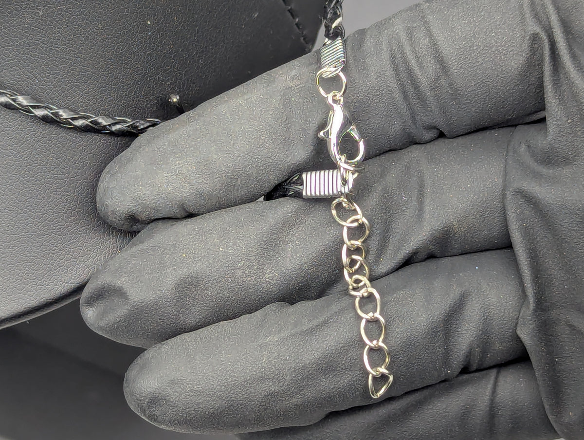 20" CHROME BRASS KNUCKLE DUSTER PENDANT & NECKLACE