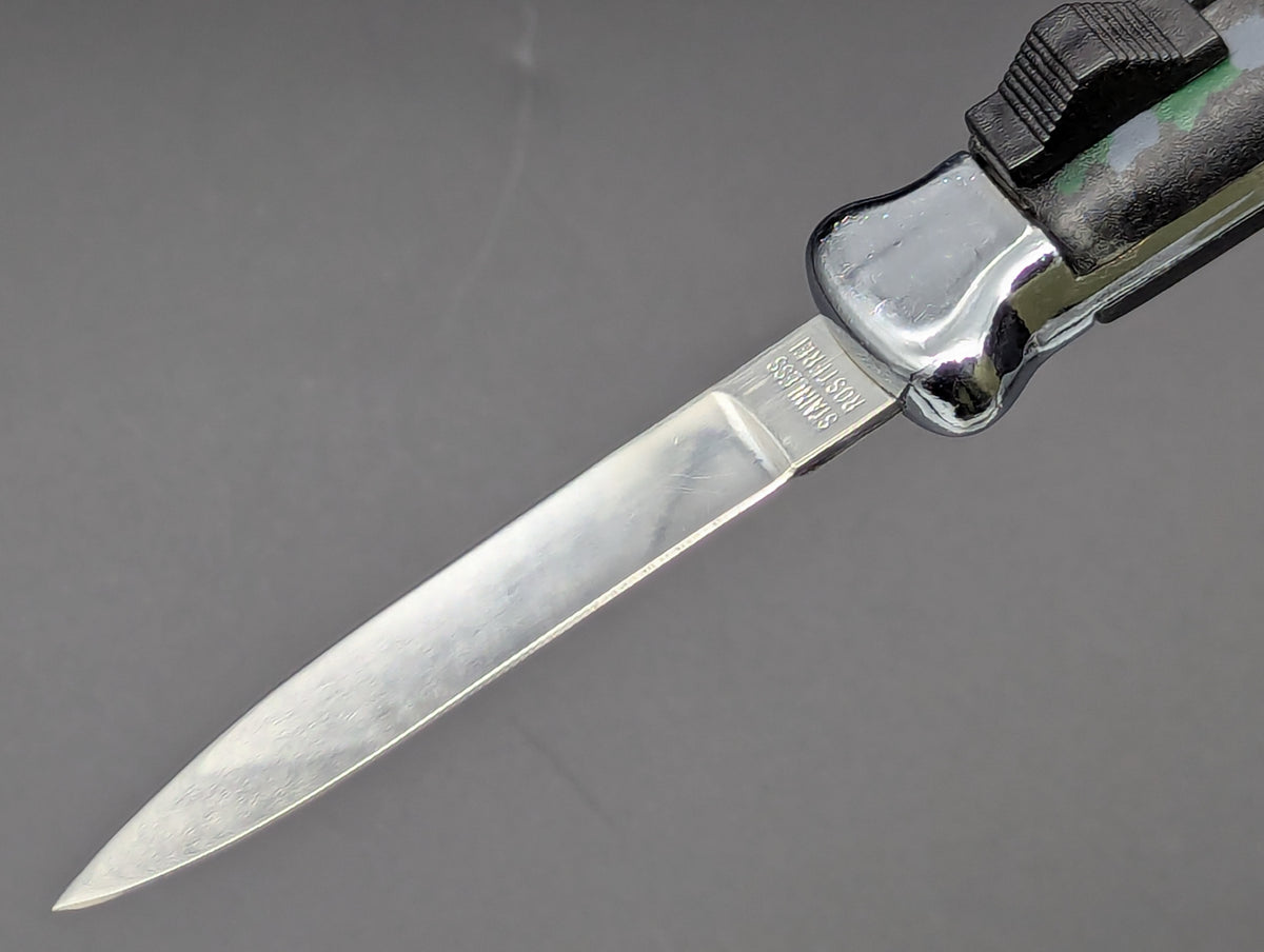 80's VINTAGE NATO MILITARY OTF KNIFE GREY CAMO
