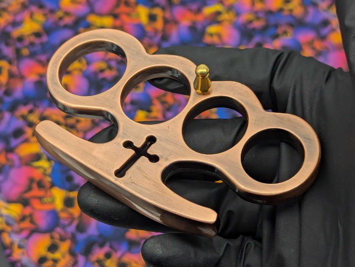 Antique Copper Classic Lincolns Brass Knuckles